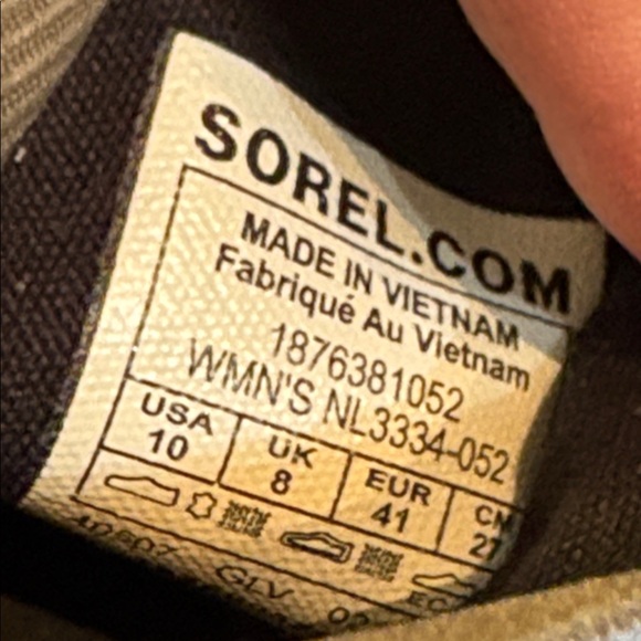☑️ Sorel Gray Ankle Thick rubber sole side elastic stretch on Booties - Picture 11 of 11